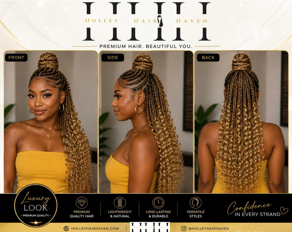 Blonde Deep Wave Bulk Human Hair Extensions