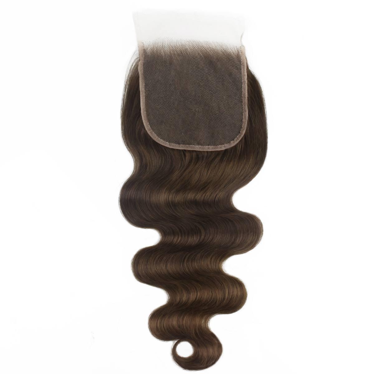 Medium Brown Body Wave 5x5 HD Closure