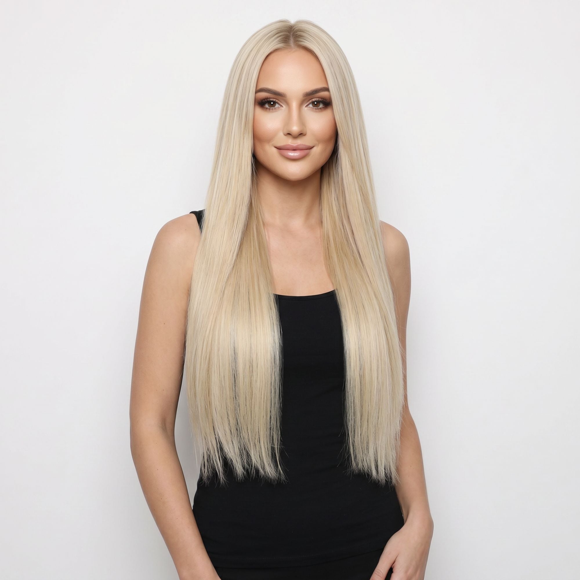 Warm Honey Blonde Seamless Clip-ins