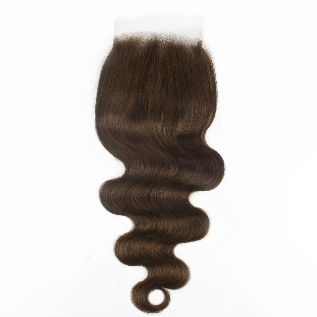 Medium Brown Body Wave 5x5 HD Closure